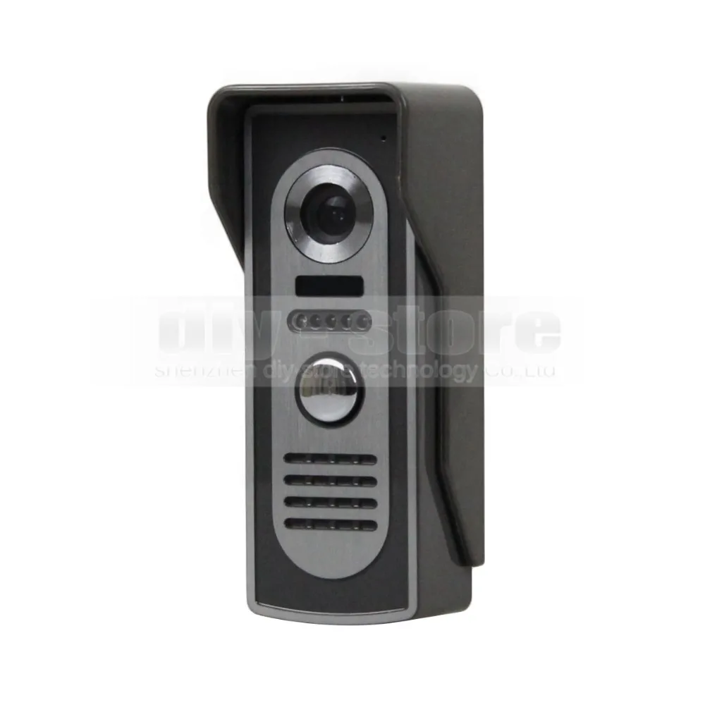 Видеодомофон DIYSECUR 600TVL с ЖК-дисплеем 7 дюймов 1V2 | Безопасность и защита