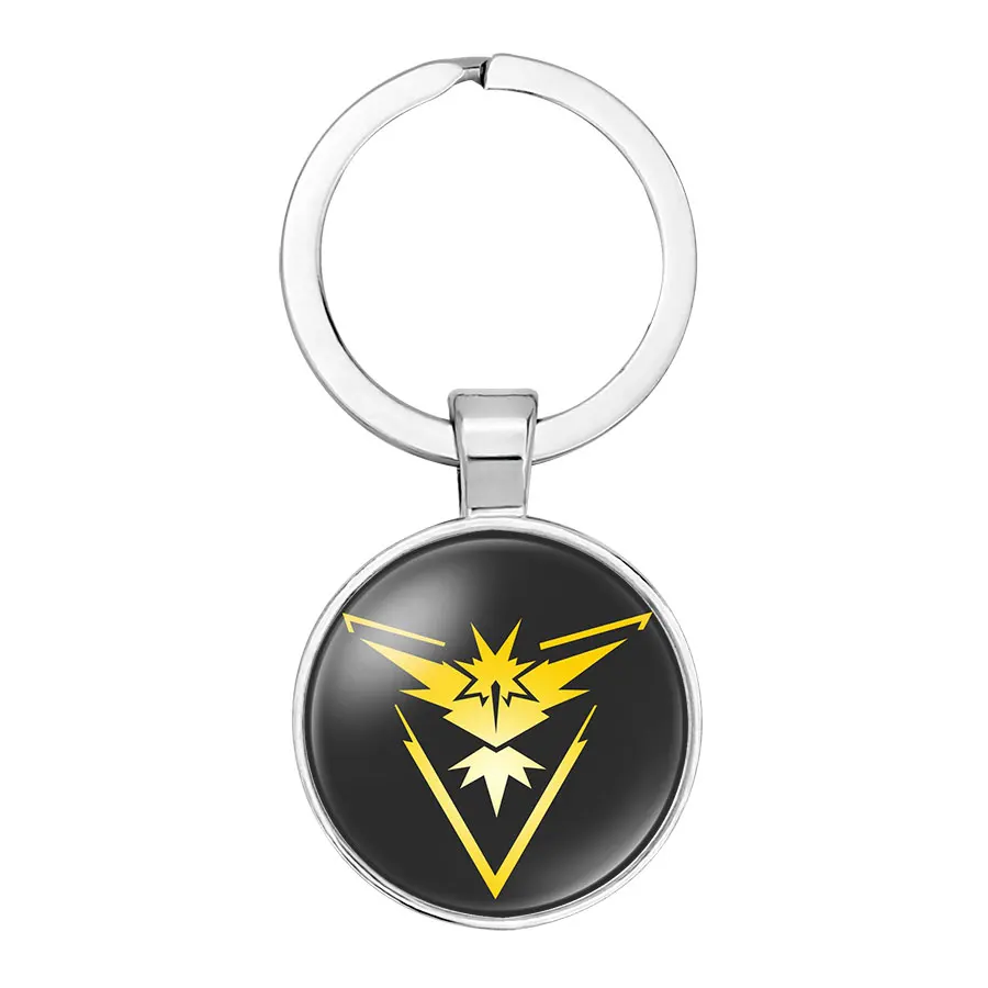 Карманный Монстры Мультфильм стеклянный брелок с кабошоном Pokemon Go три лагеря