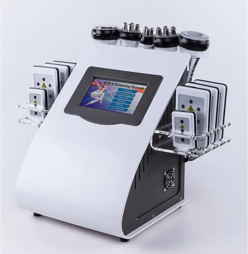

NEWEST !!! 6 In 1 Ultrasonic 40K Cavitation Vacuum RF Lipo Laser Slimming Machine for Spa Hot Sale CE