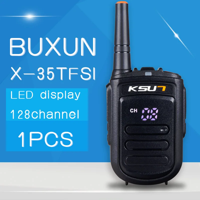 Портативная рация KSUN X-35TFSI 8 Вт ручной BaoFeng UHF 400-470 МГц 128 канальный светодиодный дисплей двухстороннее радио портативное CB