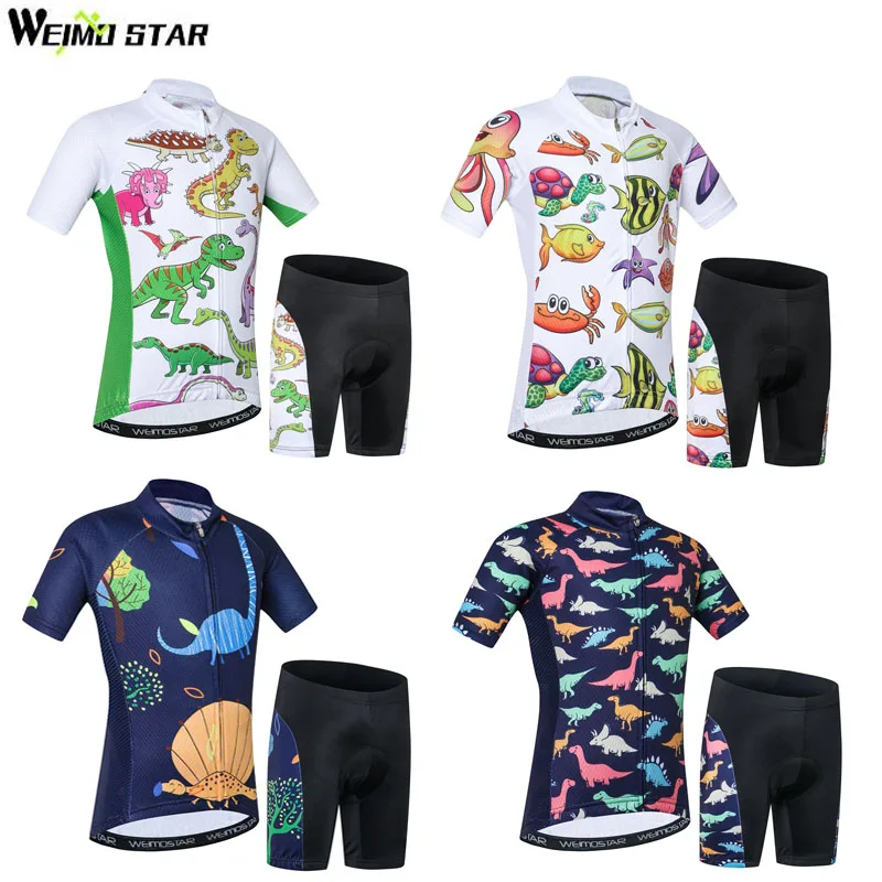 Детский велосипедный костюм из джерси и шорт|cycling jersey suit|kids cycling clothingbike shorts set |
