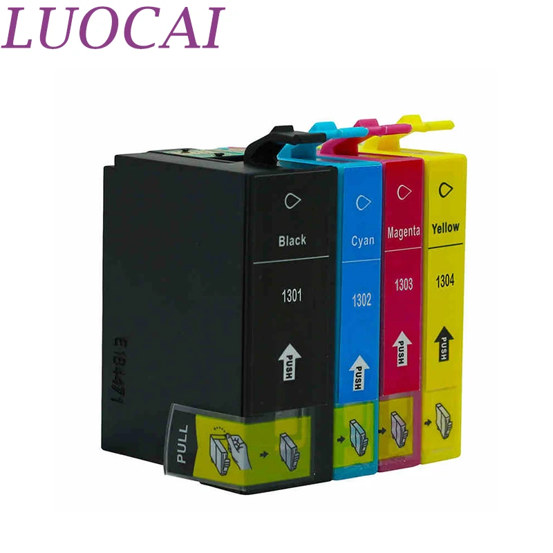 Совместимые чернильные картриджи LuoCai для Epson T1301 T1304 Stylus Office B42WD BX525WD BX535WD BX625FWD BX630FW