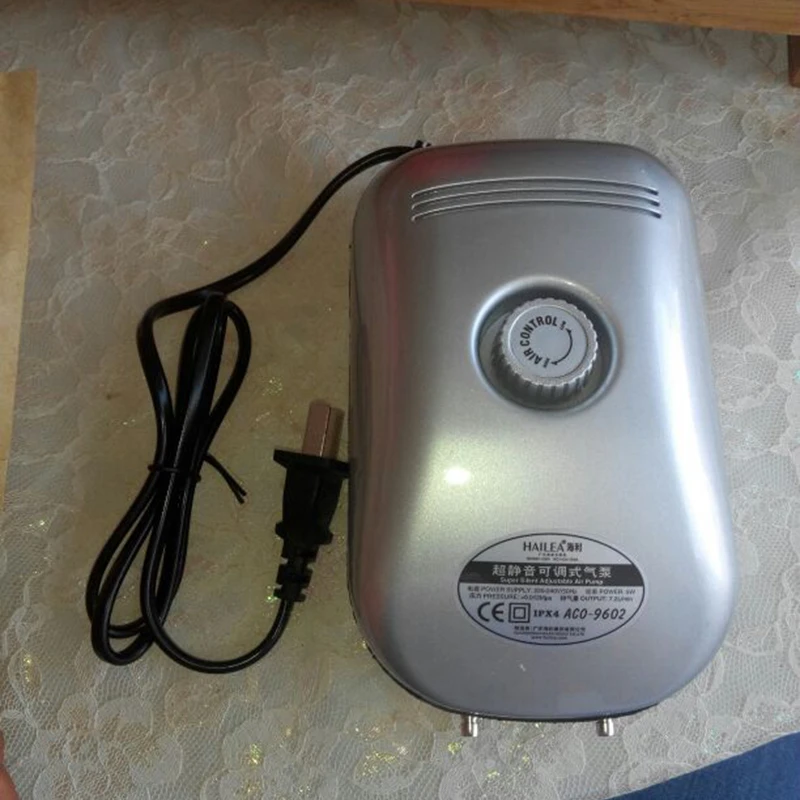 Аквариумный аквариум супер тихий воздушный насос кислородная машина ACO-9602 7.2л/мин