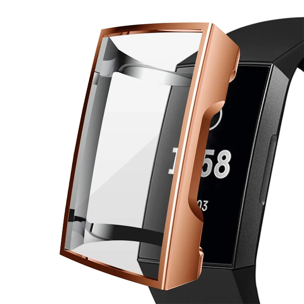 Силиконовый чехол для Fitbit Charge 3 Band защитная рамка из ТПУ Fit bit Сменные аксессуары |