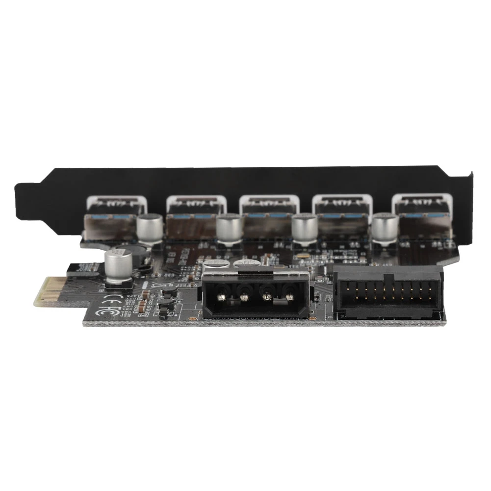 Высокоскоростной PCI-E к 5 портам USB 3,0 19 Pin PCI Express Разъем расширения карты адаптер Добавить на карту для Windows 7 XP Vista