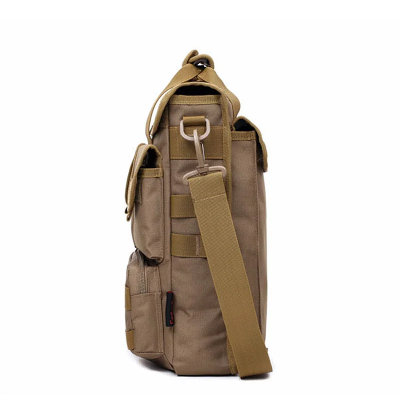 Мужская хозяйственная уличная тактическая сумка Oxford Messenger Военная камуфляжная