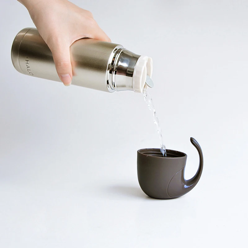 Портативный термос из нержавеющей стали 350 мл с ручкой|thermos bottle|steel vacuum flaskvacuum flask |