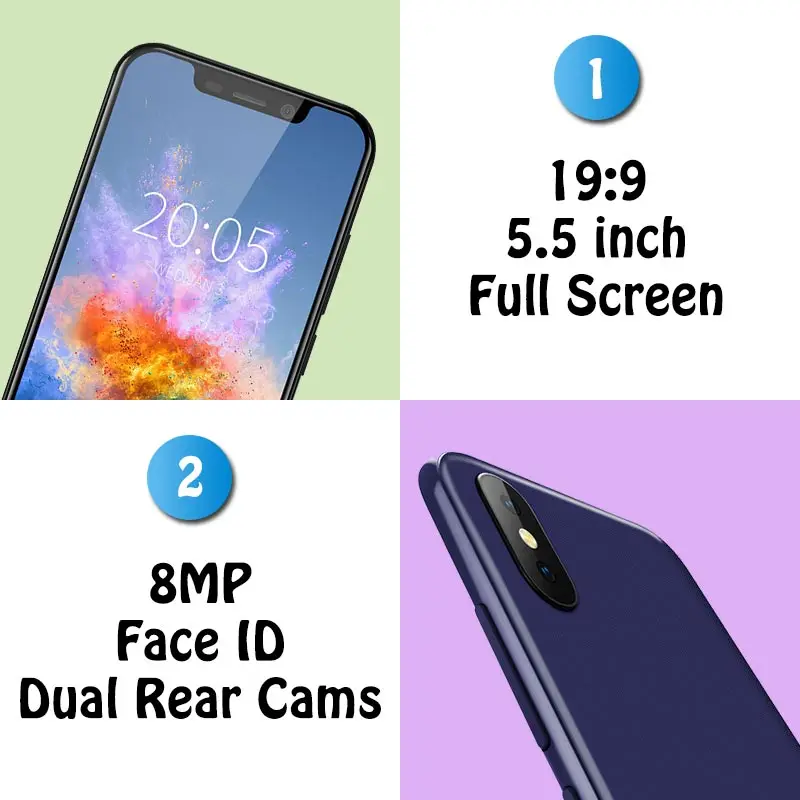 2018 Оригинал BLACKVIEW A30 смартфон 19:9 5 &quotFHD 2500 мАч Android 8 1 2 ГБ Оперативная память 16
