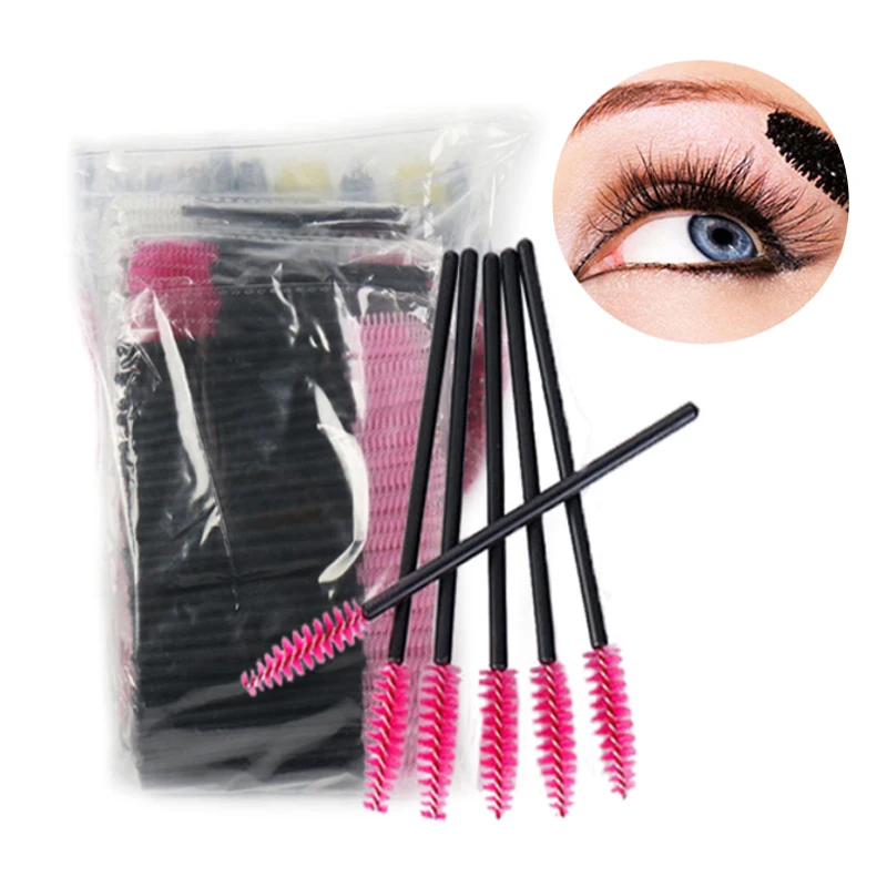 9 шт./упак. одноразовая щеточка для ресниц красочные тушь Кисть микро кисть бровей