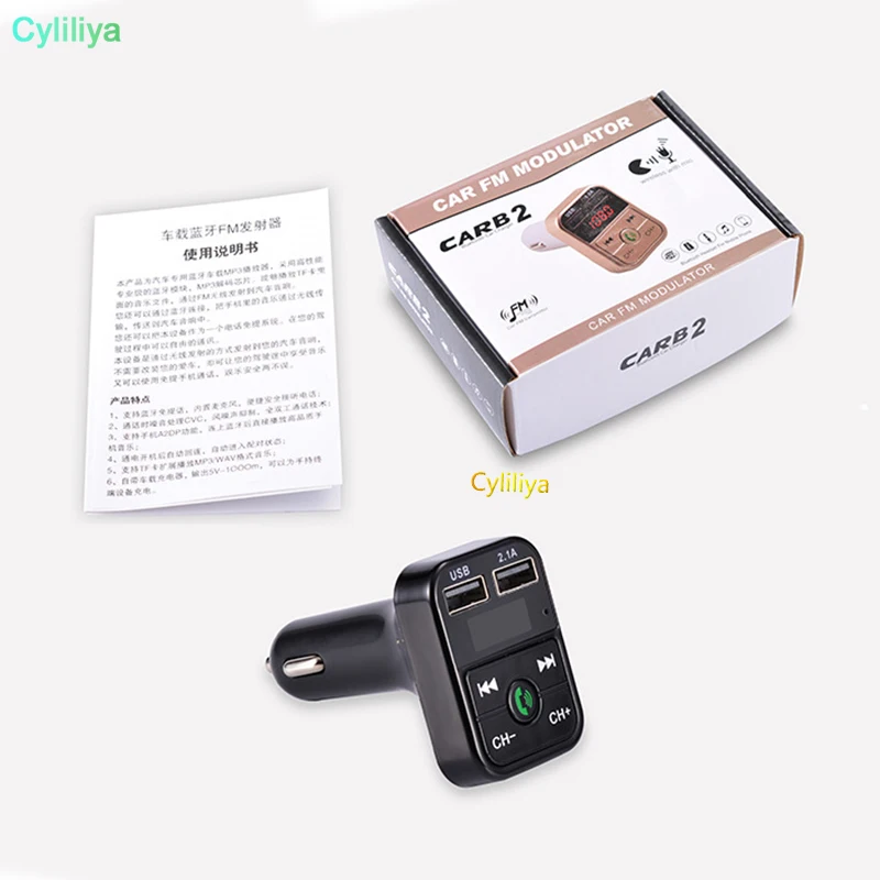 30pcsCAR B2 Bluetooth автомобильный комплект mp3-плеер с беспроводной fm-передатчик громкой