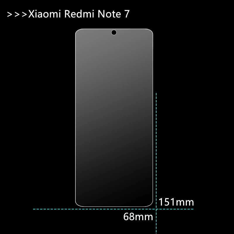 2pcs for tempered glass xiaomi redmi note 7 screen protector redmi note 7 glass 9h toughened phone film for xiaomi redmi note 7 free global shipping