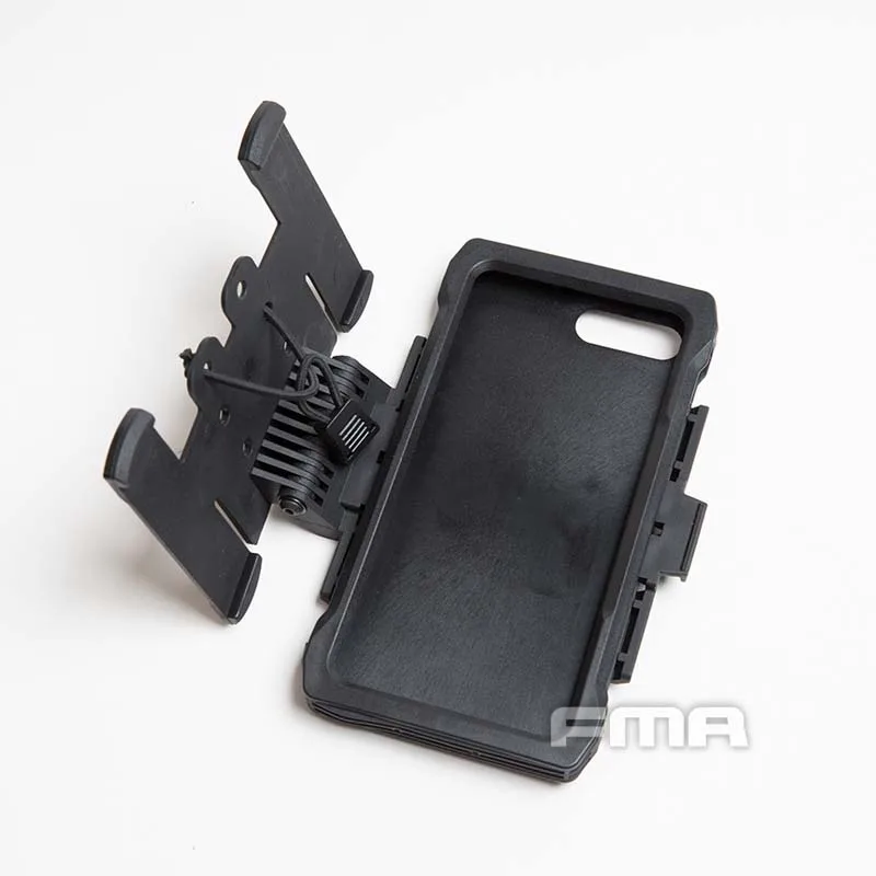BK Чехол для мобильного телефона FMA Molle для IPHONE 7 Plus/8 Plus TB1320, уличный тактический охотничий жилет, стильный мобильный чехол для телефона - Цвет: BK