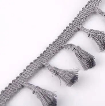 gray Радужные кисточки с кружевной лентой падения края кружевные планки DIY Свадебная вечеринка ремесел ручной работы; Прошитые мужские Шторы одежда аксессуар на 2 размера больше - Цвет: gray