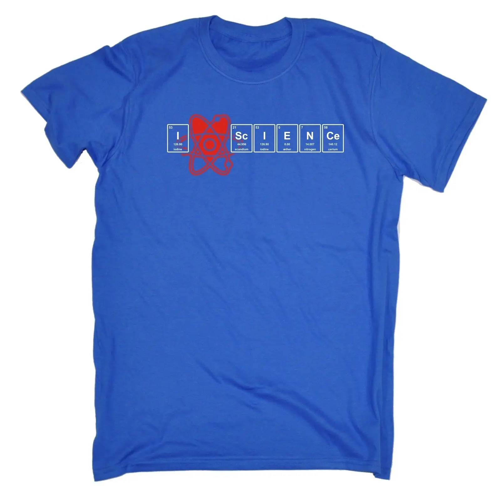 Футболка с надписью I Love Science Atom Biology Chemistry Teacher Nerd Geek подарок на день рождения