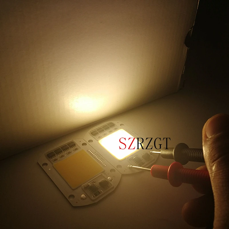 LED COB Lamp Chip 50W 220V Input Smart IC Driver Fit For Outdoor DIY LED Floodlight Spotlight White/Warm White