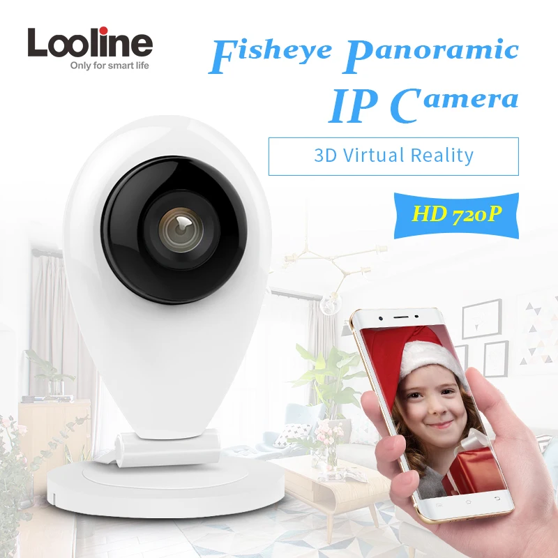 Wifi камера панорамная рыбий глаз 3D VR видеонаблюдение мини CCTV безопасности Looline