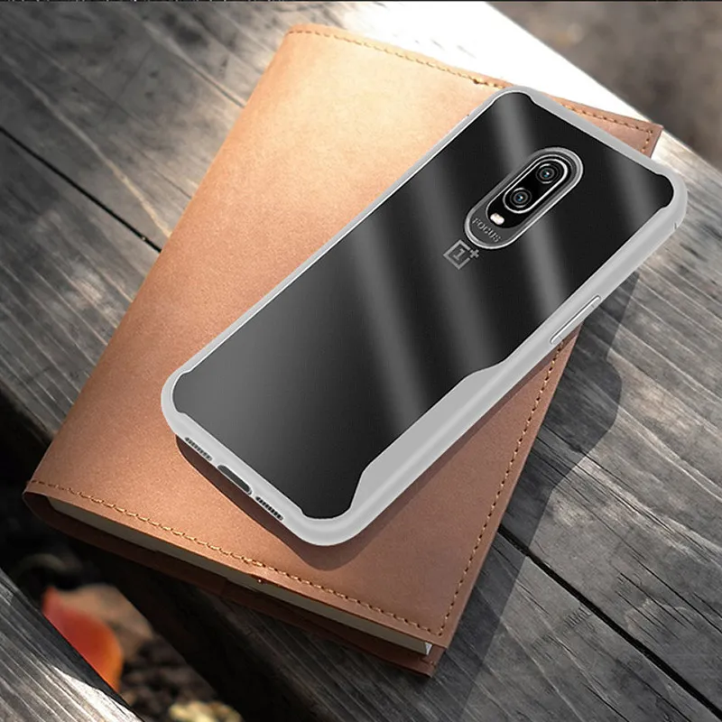 UPaitou Plain Case for Oneplus 1+ 7 Pro 6 6T Slicone Soft Bumper Transparent TPU Back Cover For Bag |