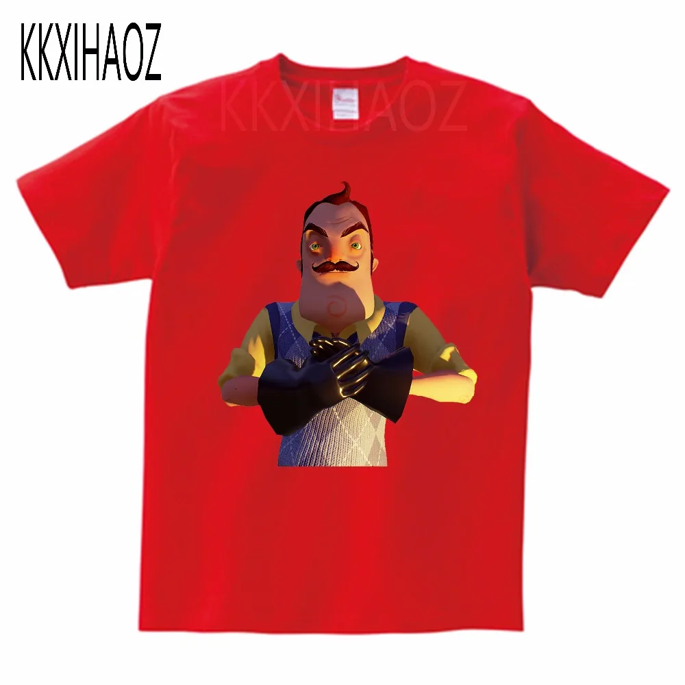 Детская футболка с принтом Hello Neighbor Game летняя короткими рукавами для маленьких