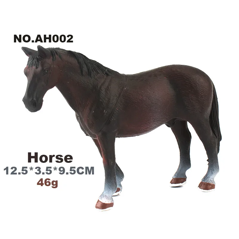 Мини полый Тип пластиковая ферма животное игрушка фигурка имитация лошадь