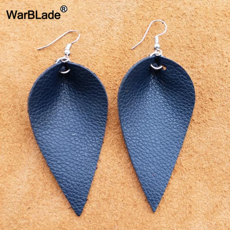 WarBLade модные серьги-капли из натуральной кожи для женщин богемные длинные Подвески Висячие серьги-капли Femme эффектные ювелирные изделия