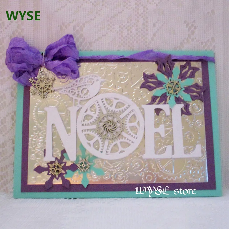 WYSE Dies стимпанк NOEL Love Bird Die Скрапбукинг слово Металл резка штампы для бумажных карт
