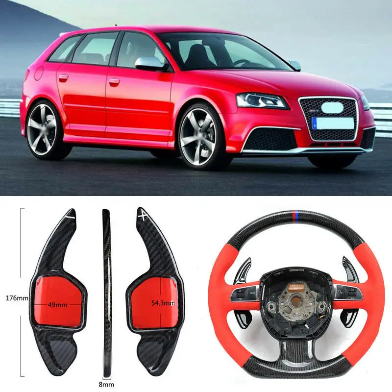 Рычаг переключателя передач DSG из углеродного волокна для Audi RS3 2012/RS6 2009/S3 14