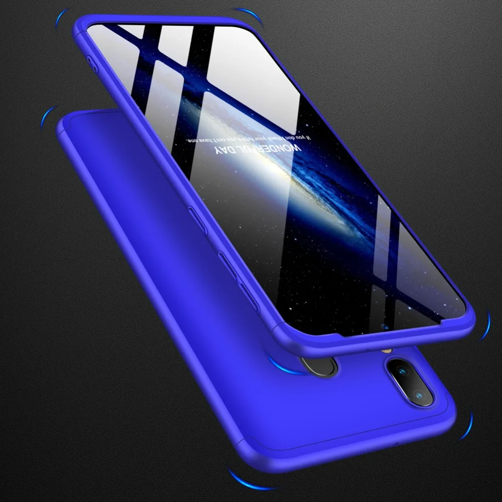 100pcs 3-в-1 360 Защитный чехол для телефона для Xiaomi 9 9SE Redmi Note 7 Pro 6 Pocophone F1 8 Lite 8SE плей хард Пластик полное покрытие