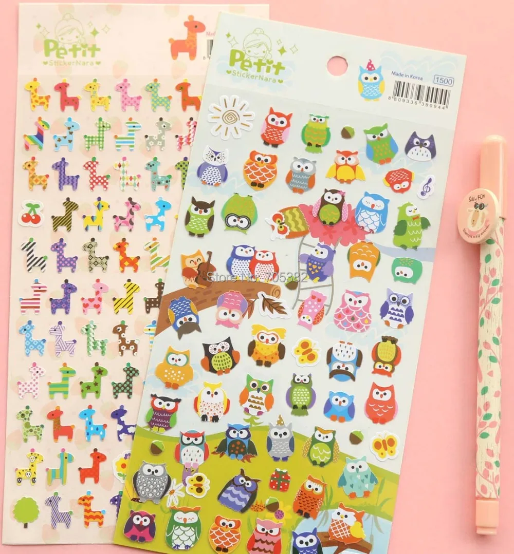 

1PC Cartoon animal design sticker Handmade Kawaii decoration stickers Wholesale price (tt-171)