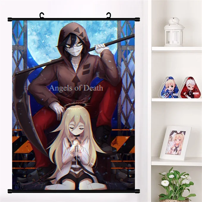 M Аниме Satsuriku no Tenshi Angels Of Death Ray Zack настенные свитки плакат Настенные подвесные плакаты коллекция домашнего декора - Цвет: M