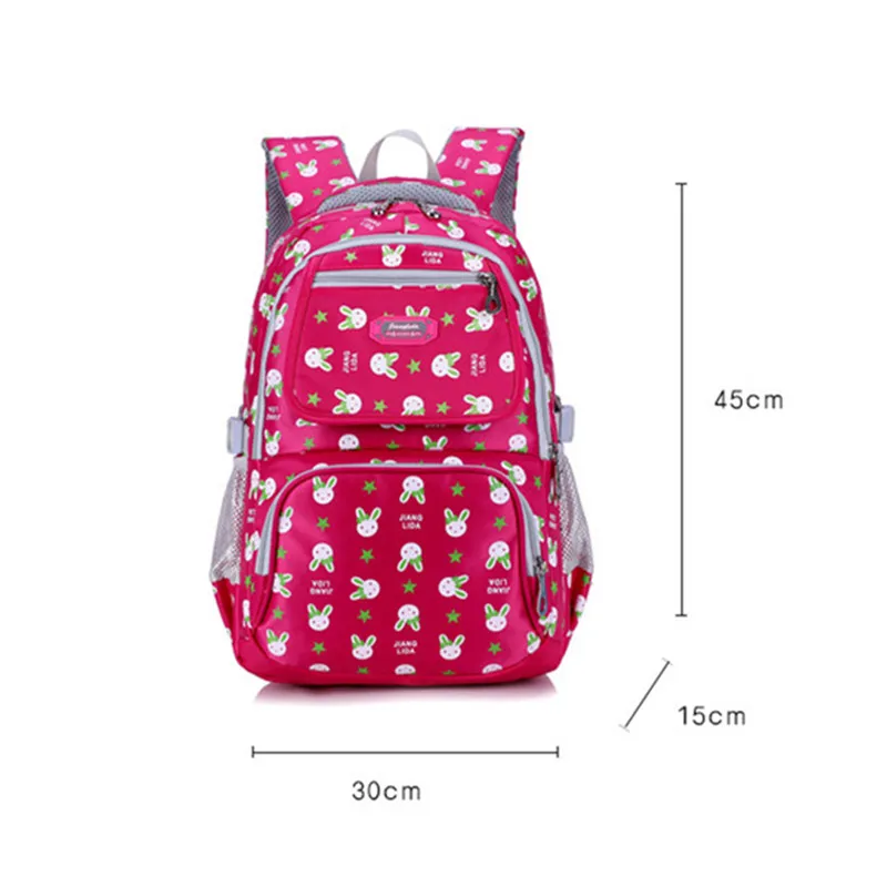 Детские школьные сумки рюкзаки с мультяшным Кроликом высококачественный рюкзак