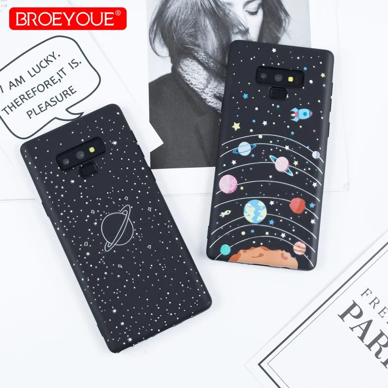 3D рельефный роскошный черный чехол для Samsung Note 9 S9 S8 Plus A5 A7 2017 A8 A6 2018 S7 Edge J5 J7 тонкий