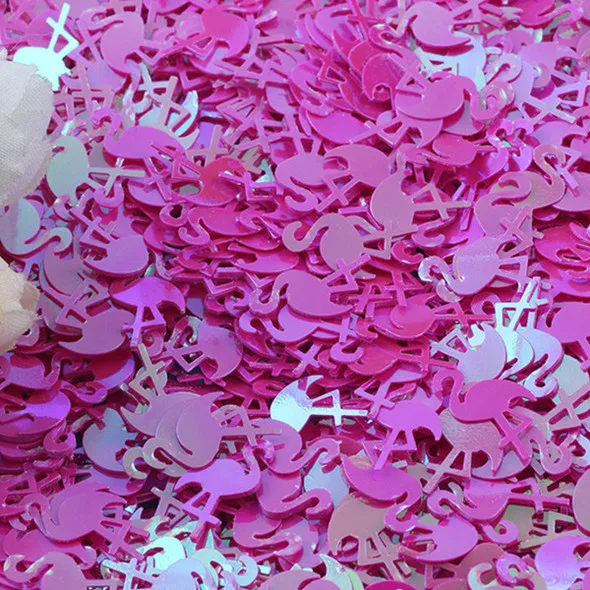 Rose red 10 г блестки в форме фламинго, блестки для рукоделия, рукоделие, шитье пайетками, ногти, искусство, маникюр, блестки, Свадебный, Рождественский Декор, конфетти - Цвет: Rose red