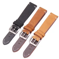 italy genuine leather watchbands 20mm 22mm women wen brown black watch band strap accessories for tissot for casio