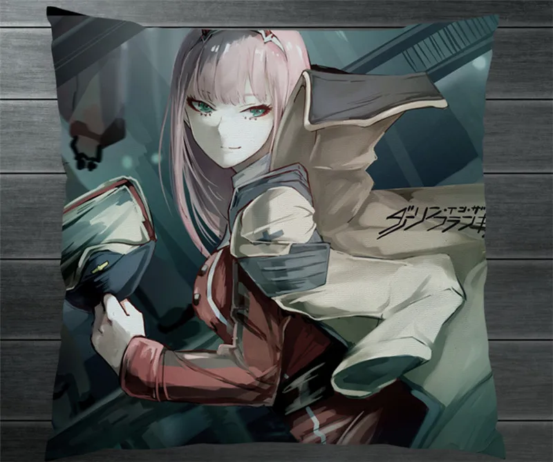 Чехол с двумя боковыми подушками в стиле аниме Zero Two Code 002 облегающая Подушка