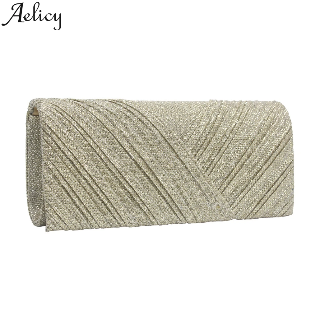 Aelicy Модные Женские однотонные Коктейльные Вечерние Сумочки с вышивкой и рюшами, женская сумка для телефона, вечерние клатчи, роскошные сумочки