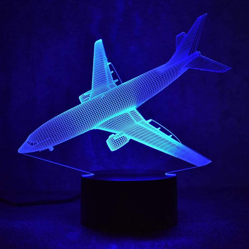 Новинка 3D оригинальная настольная лампа USB прикроватный ночник для сна