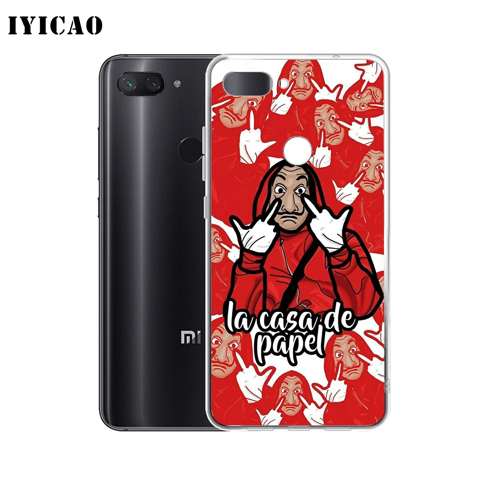 IYICAO La Casa De Papel Мягкий силиконовый чехол для телефона Xiaomi Redmi 4A 5A 6A Note 7 6 5 Pro Plus 4X Prime