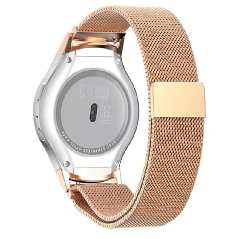 rosegold watch strap Браслет из нержавеющей стали/Защитная пленка для экрана для Xiaomi Mijia кварцевые часы наручные металлические Xiaomi Mijia кварцевые часы ремень D5 - Цвет: rosegold watch strap