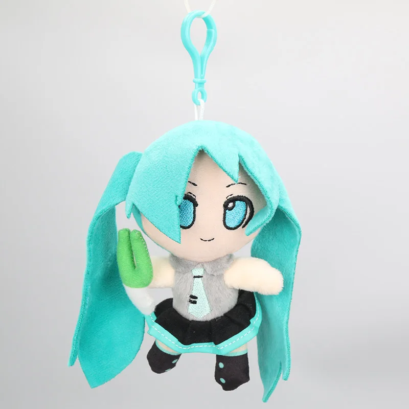 5 шт./лот Hatsune Мику Вокалоид серии японских Плюшевые игрушки Аниме куклы 24 см улыбка Хацунэ Мику