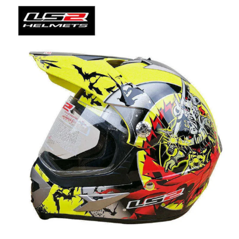 

LS2 MX437 off-road motorcycle helmet with windproof shield ATV dirt bike enduro motocross helmets man woman suit ECE approved