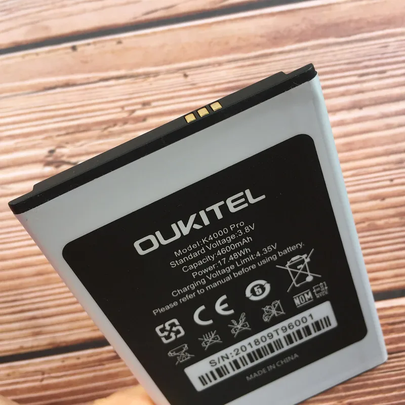 Оригинальный аккумулятор 4600 мАч для Oukitel K4000 Pro четырехъядерный процессор MTK6735P
