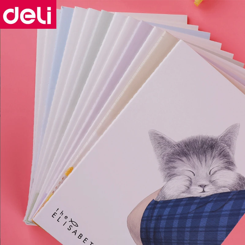 Записная книжка Deli A5(210x148 мм) 6 шт./лот B5(250x175 шовная записная мультяшная Обложка