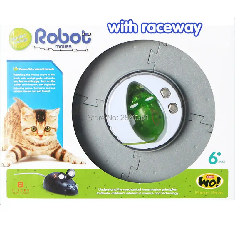 Новые электронные игрушки Реалистичная робот мышь с raceway сделает вас сюрпризом