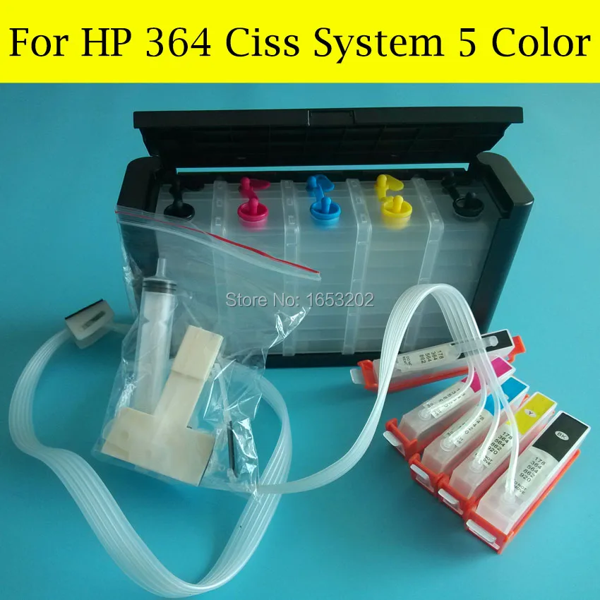 Новейшая пустая система СНПЧ для HP 364XL с чипом автосброса 364 и остановкой резки