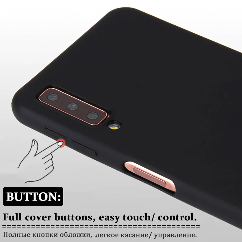 Однотонная одежда Желейный чехол для samsung A7 A6 A8 плюс матовый мягкий чехол из ТПУ с узором для J2 J4 J6 плюс A3 A5 A7 J3 J5 чехол s