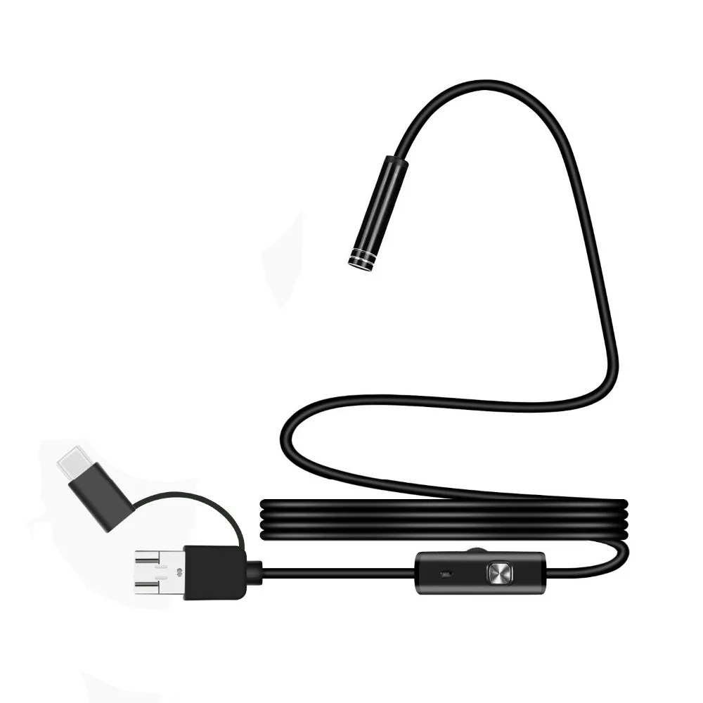 3 in1 эндоскоп камера Android 480 P видеокамера со смотровым бороскопом Камера Тип usb C 5