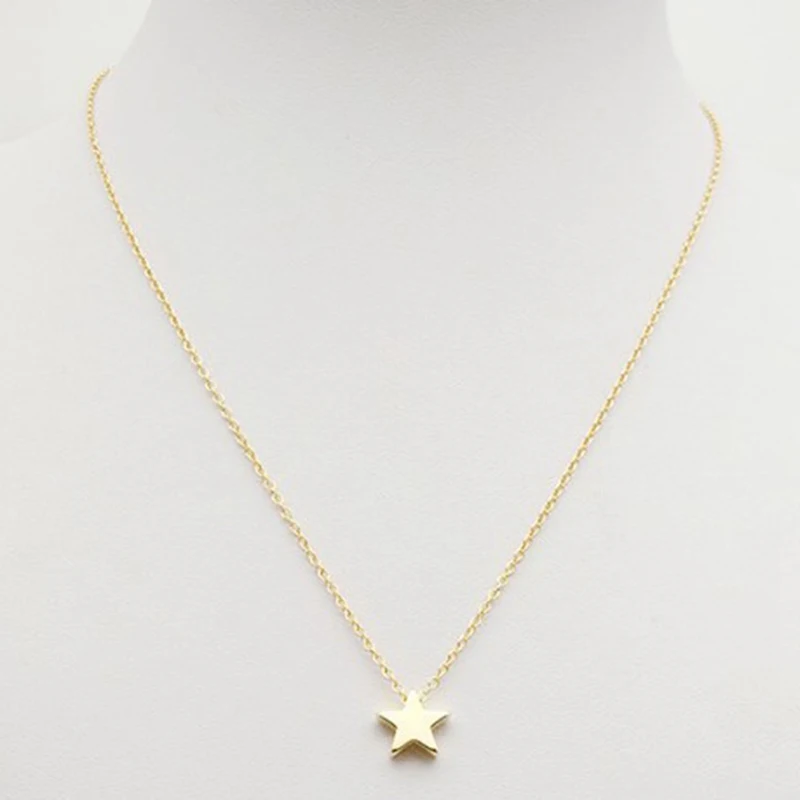 Женское колье-чокер со звездами колье золотистого/серебристого цвета цепочка на