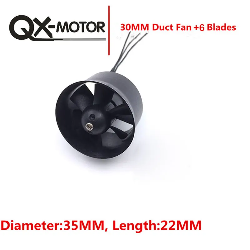 QX MOTOR 30 мм EDF с Сменные кассеты 6 шт. импеллер без мотора для RC Самолет|ducted fan|fan ductdrone