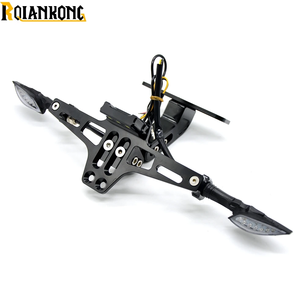 

For Kawasaki ZRX1100 ZX1100 ZZR1400 ZXR400 ZX1400 Motorcycle License Plate Bracket Licence Plate Holder Frame Number Plate