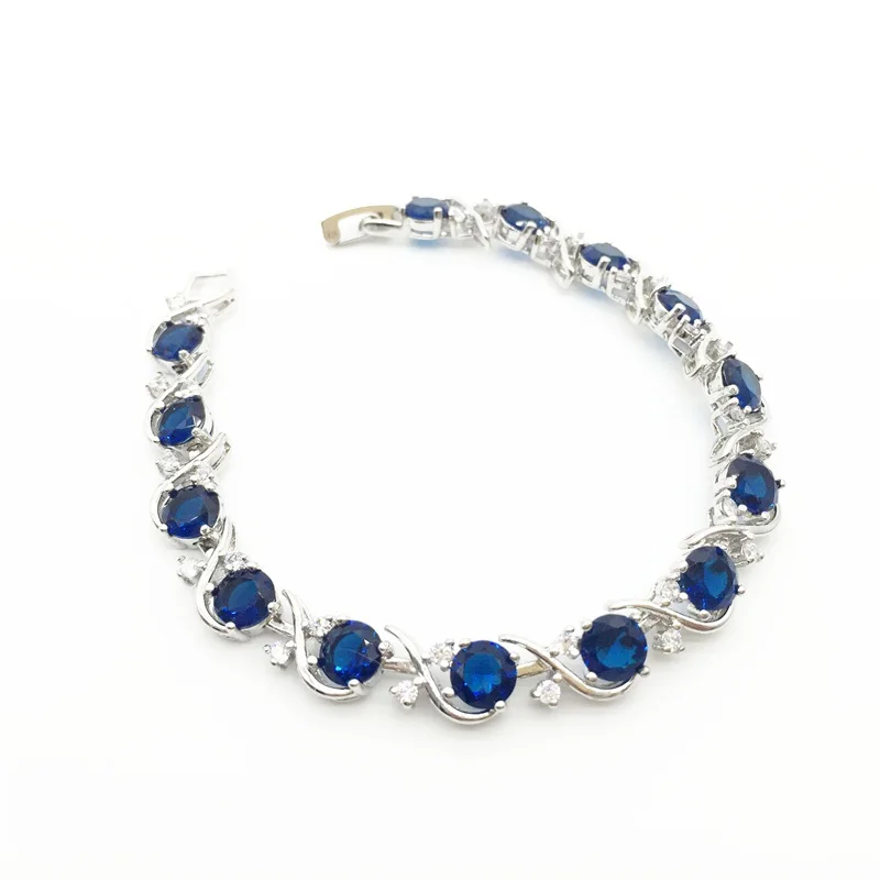 Новое поступление 2015 специальные Перидот Монтана синий кристалл AAA циркон